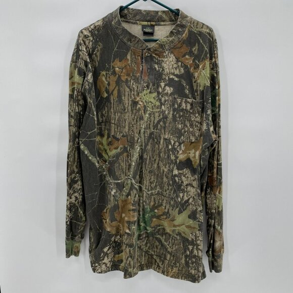 Redhead Green Camouflage Long Sleeve Cotton T-Shirt Men’s 2XL - Picture 1 of 6